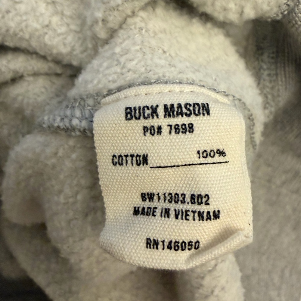 Buck Mason VINTAGE INTERLOOP MOCKNECK
HEATHER GREY XL, Great condition - Picture 8 of 8